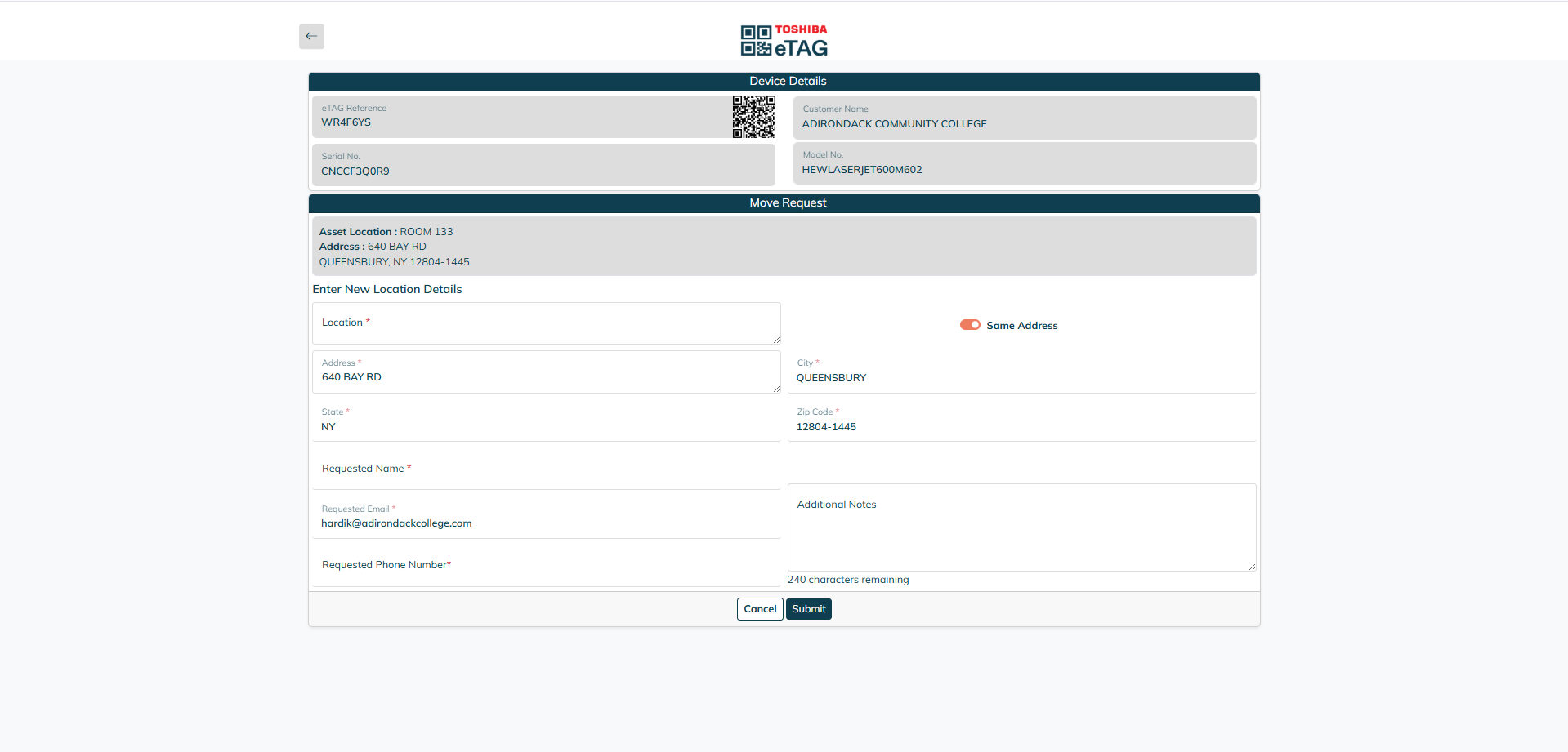 Actionable Device Requests